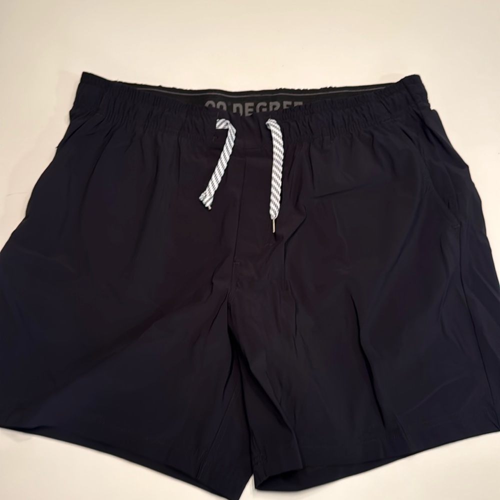 Men’s 90 Degree Athletic Short, Size XL, Black